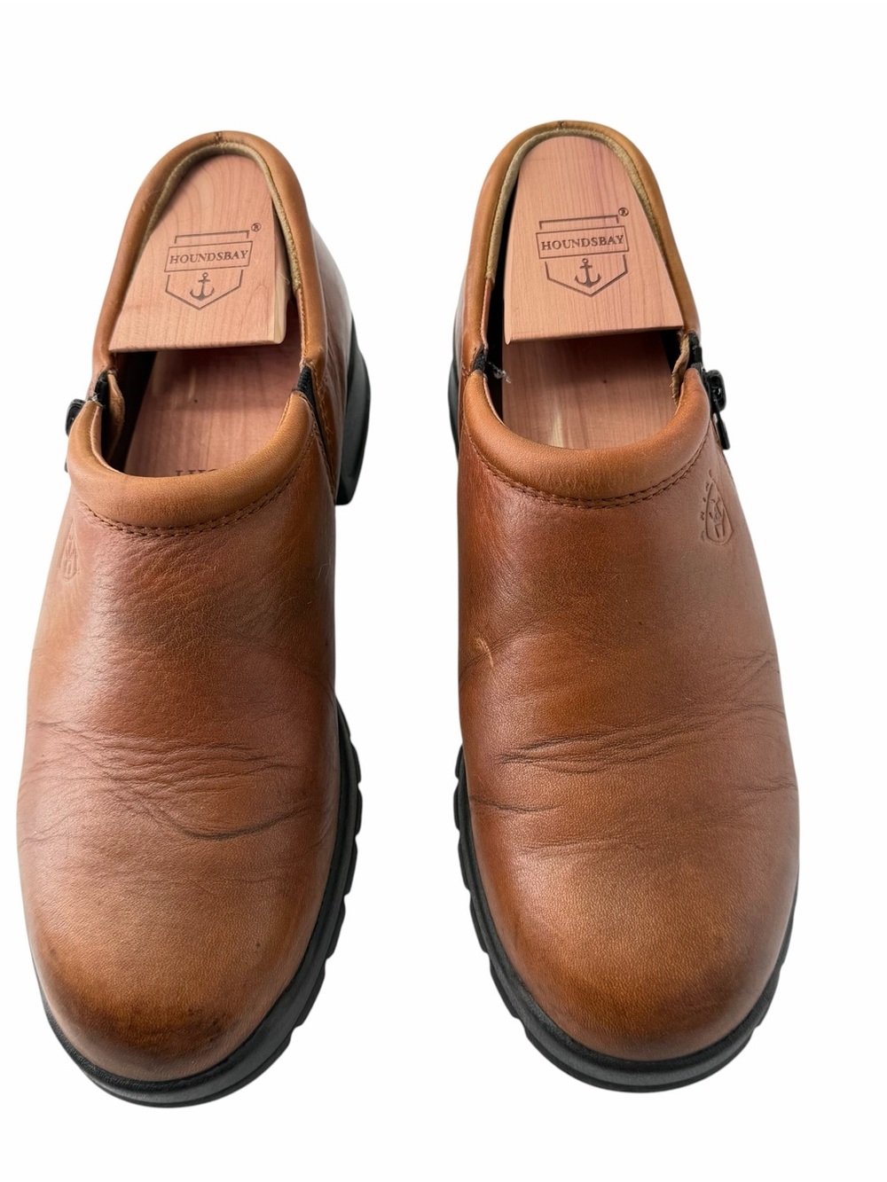 Ariat Women’s 8.5 Loden 4LR Tan/Brown Leather Slip-On Clogs Booties Western Boho